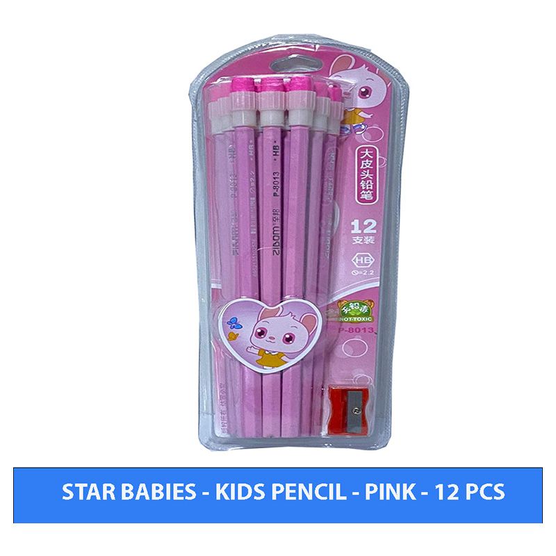 Star Babies - Kids Pencil - Pink - 12pcs