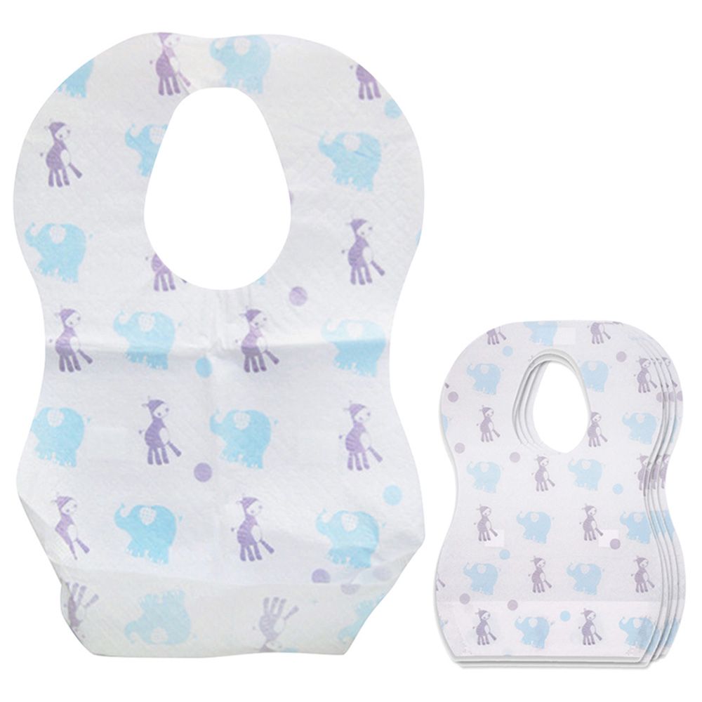 Star Babies - Disposable Bibs 2pcs w/ Disposable Towel 6pcs - Elephant