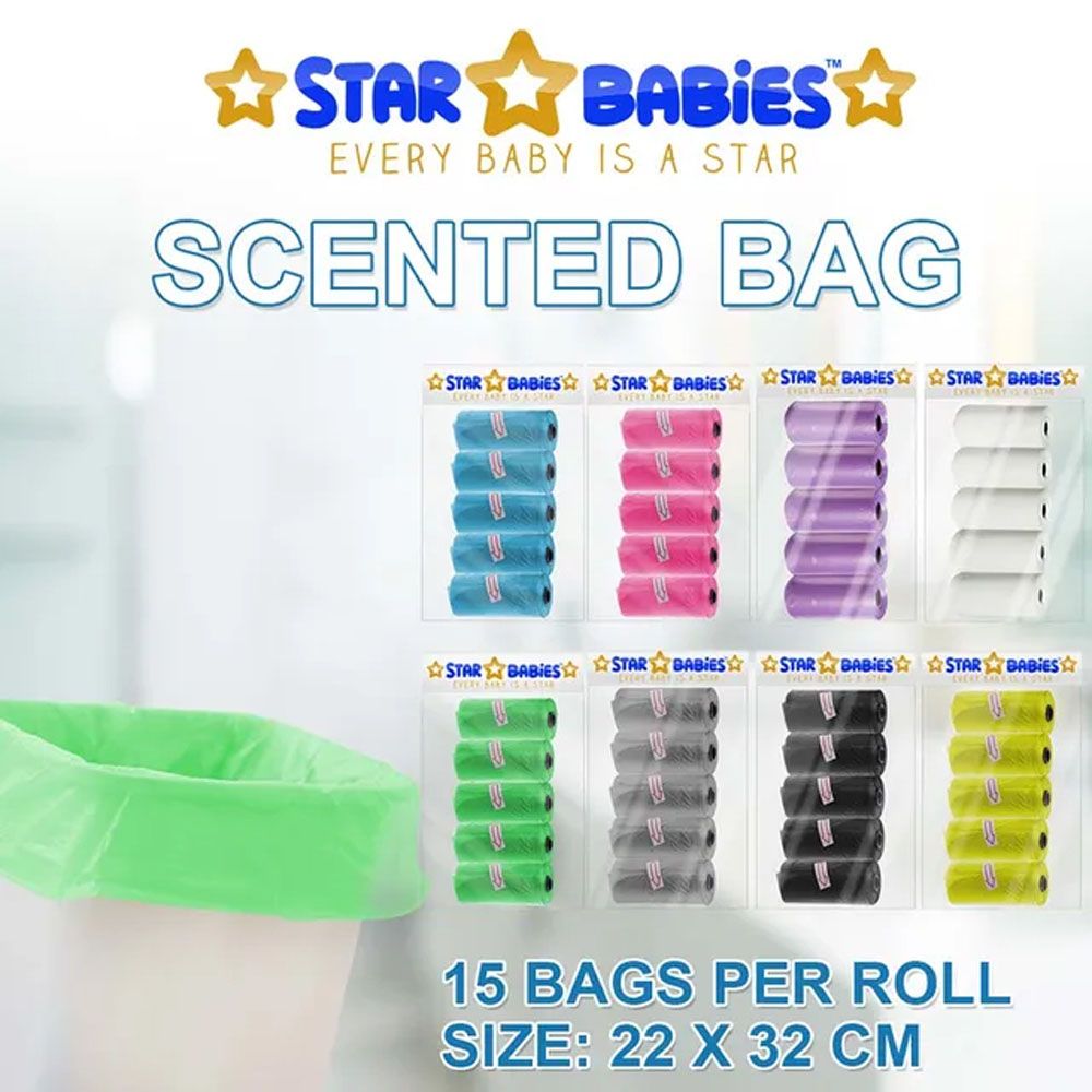 Star Babies - Scented Bag 10pcs w/ Disposable Towel 3pcs - Green