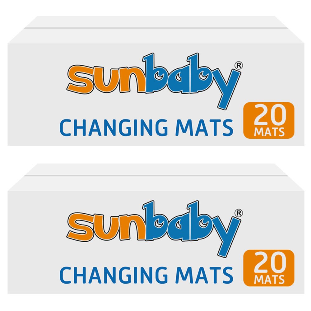 SunBaby - Pack of 20 Disposable Changing mats (45x60cm) Large, B1G1 - Pink