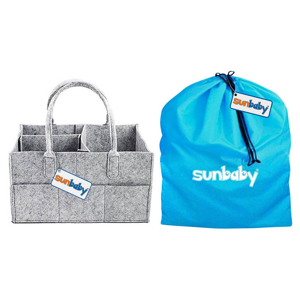 SunBaby - Diaper Caddy Organizer Bag - Grey