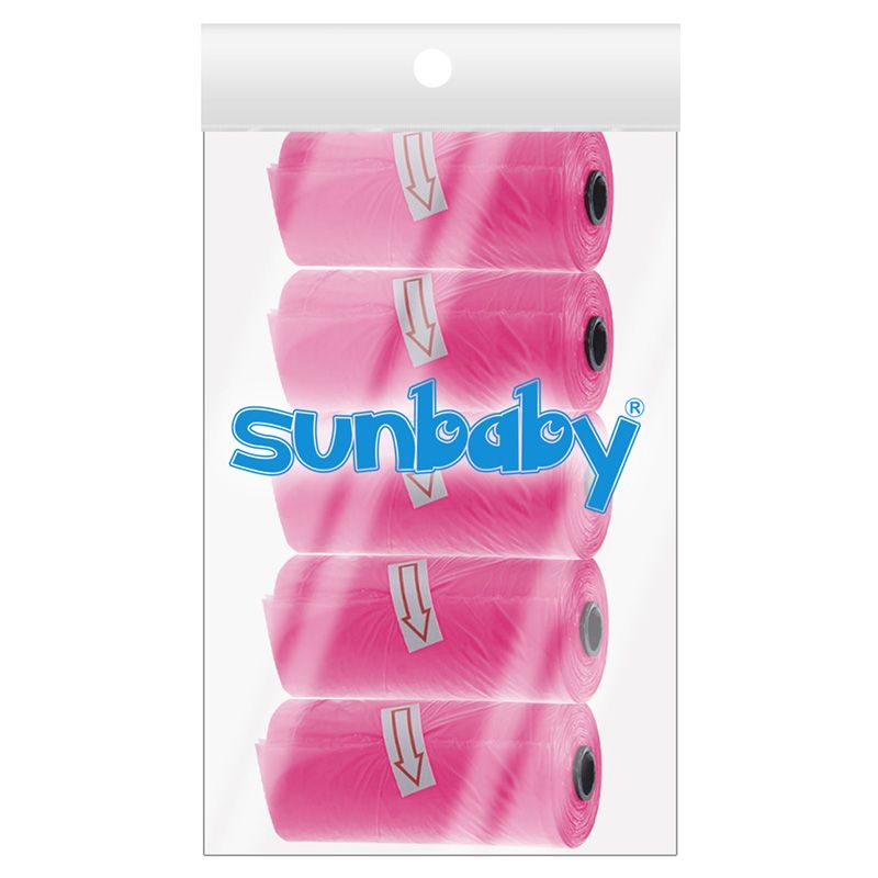 SunBaby - عبوة من 5/75 كيسًا معطرًا - وردي