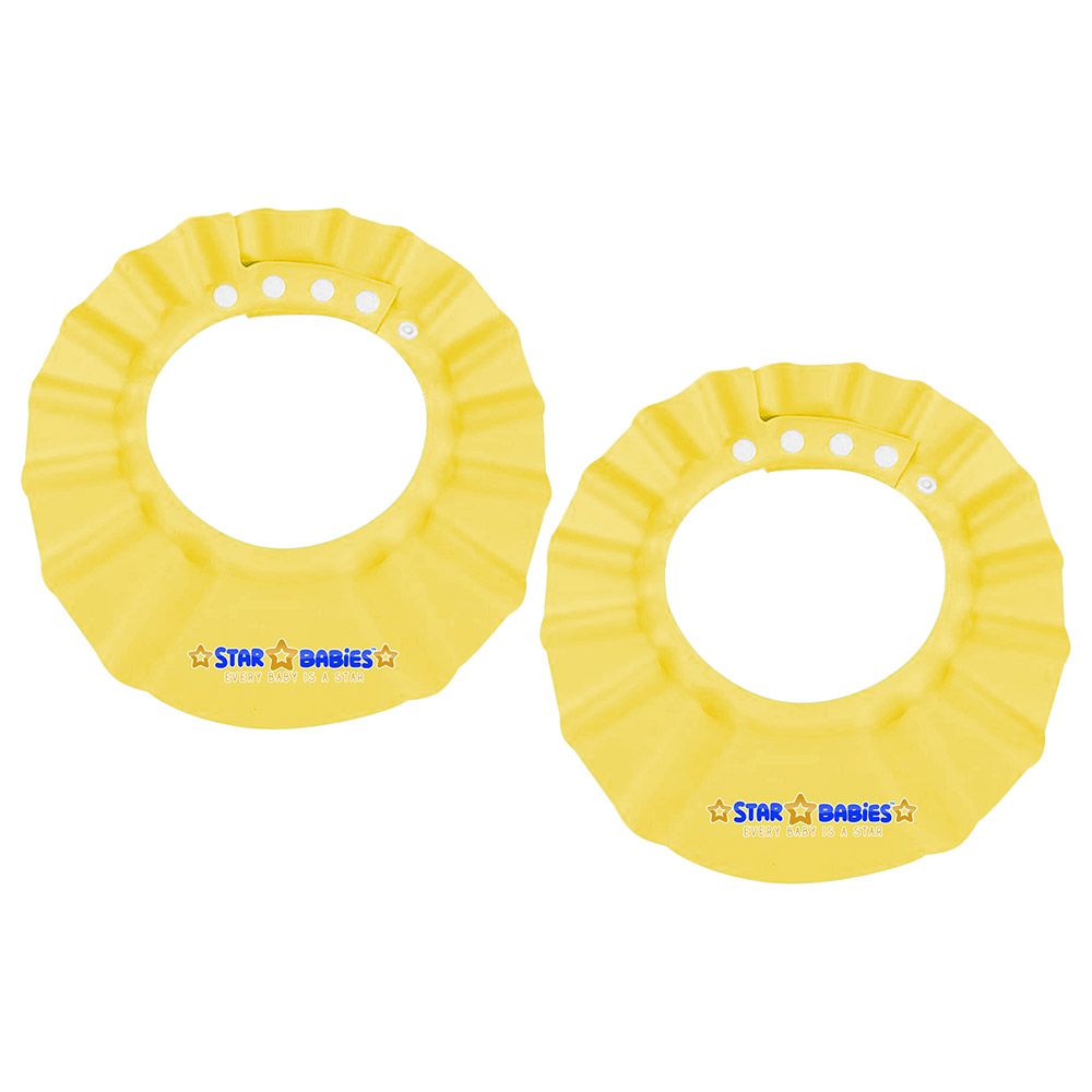 Star Babies - Kids Shower Cap-Yellow-Pack of 2