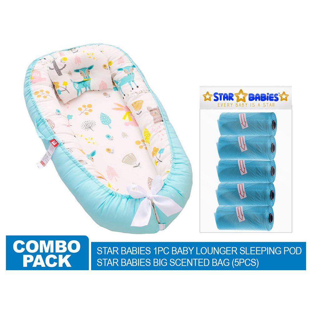 Star Babies Lounger Sleeping Pod & Scented Bag Pack Of 5