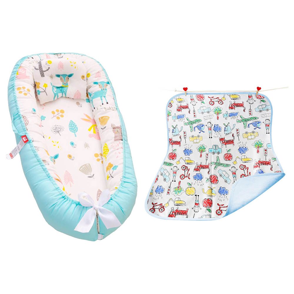 Star Babies - Lounger Sleeping Pod & Reusable Changing Mat Set