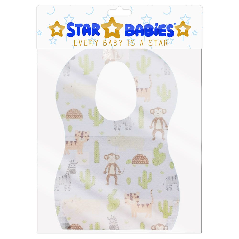 Star Babies Disposable Bibs Pack Of 20 - Animal