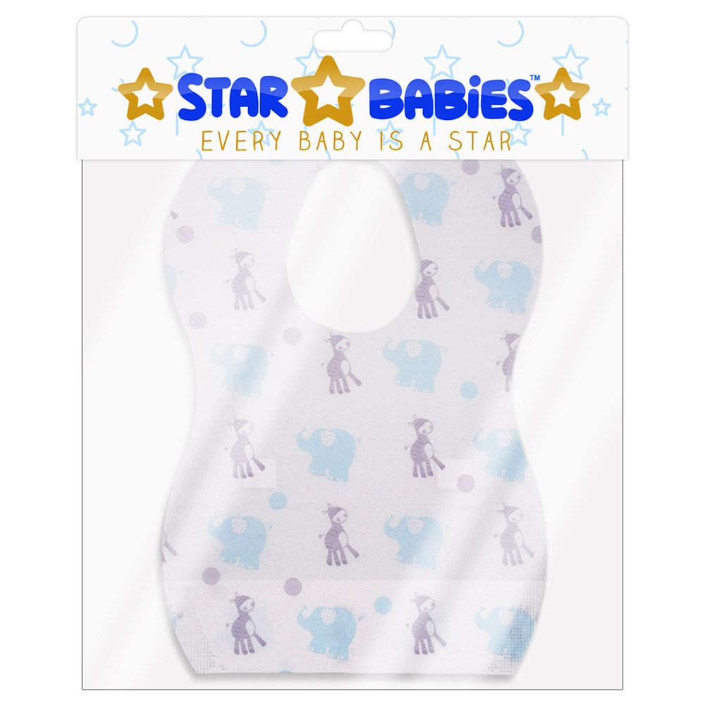 Star Babies Disposable Bibs Pack Of 20 - Elephant