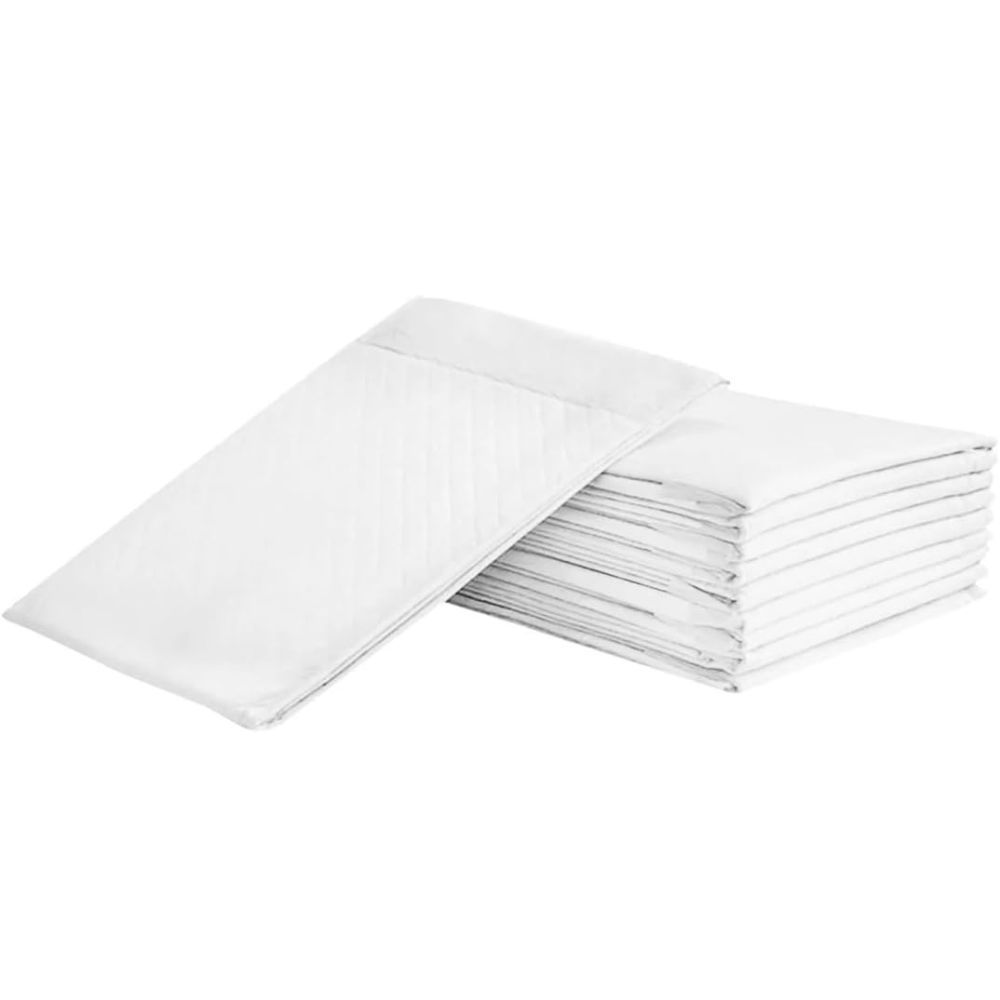 Star Babies White Disposable Changing Mats - Pack of 150 with 10pcs Ear Cover Free