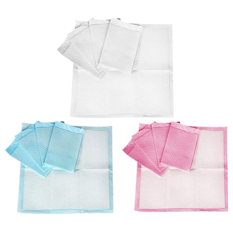 Star Babies 30pcs Disposable Changing mats (45x60cm) Large, - Blue/Pink/White