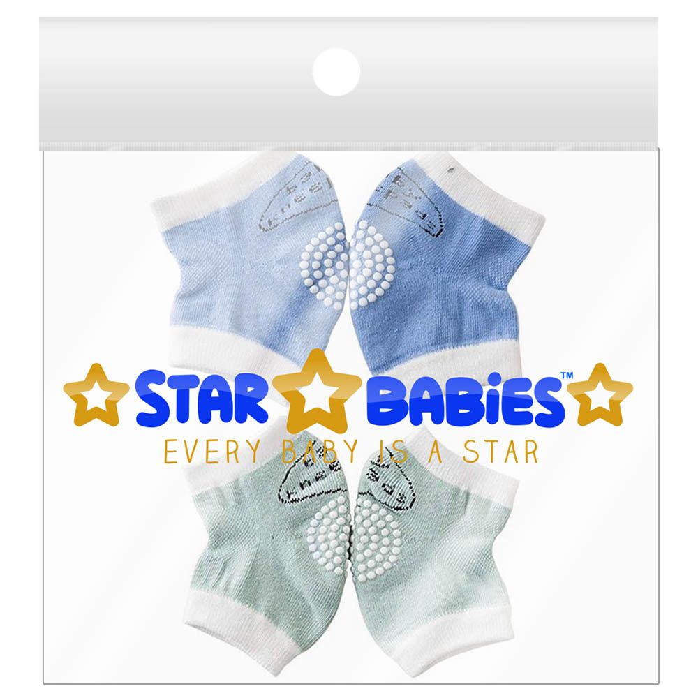 Star Babies - Anti-Slip Boys Crawling Kneepads - Pack of 2