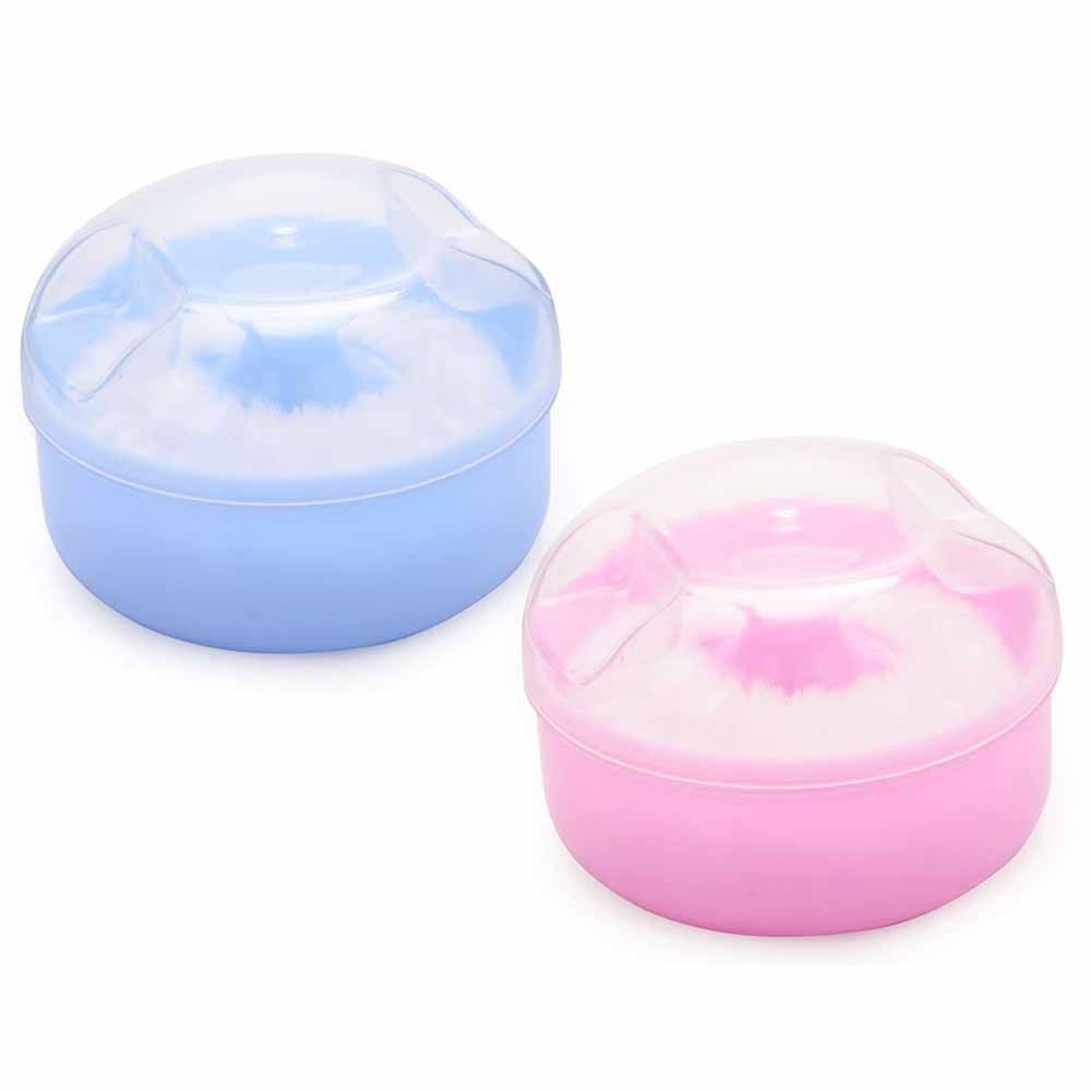 Star Babies - Baby Powder Puff Pack of 2 - Blue/Pink