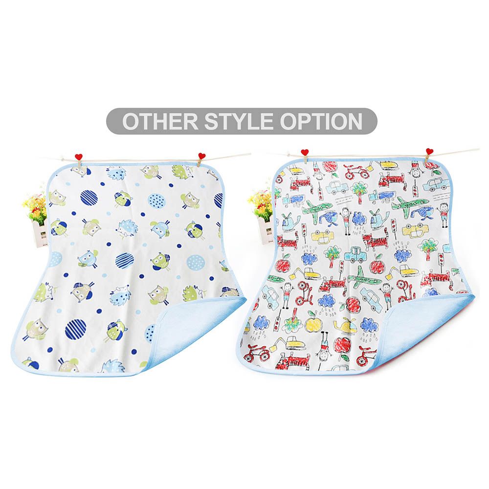 Star Babies Reusable Changing Mat Blue + Disposable Bibs 20s