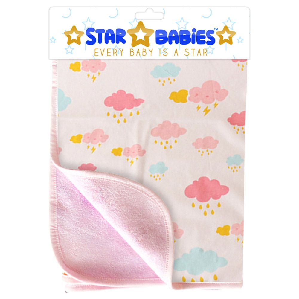 Star Babies - Reusable Changing Mats - Pink printed