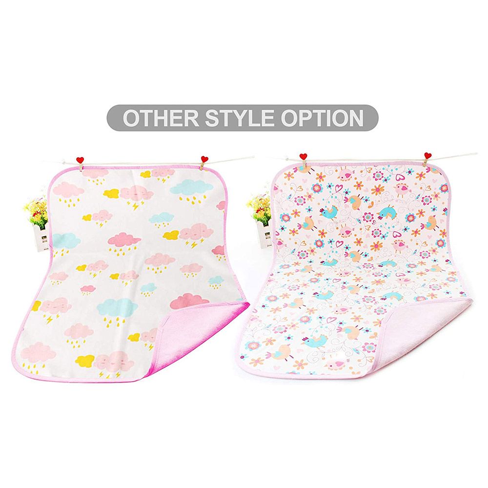 Star Babies Reusable Changing Mat Pink + 3pcs Baby Kneepad