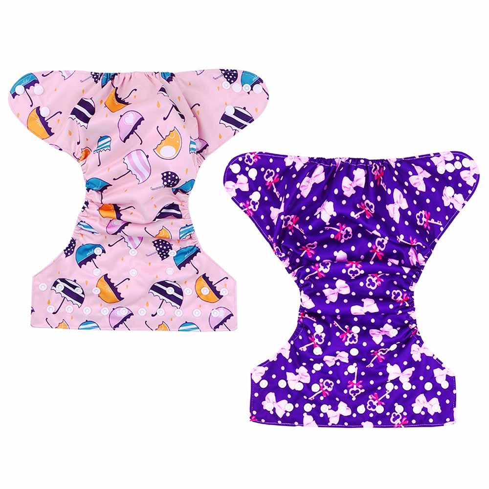 Star Babies - Reusable Diaper (Buy 1 Get 1) - Pink/Lavender