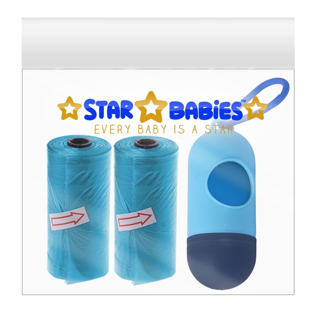 Star Babies - Scented Bag With Dispenser Pack of 2/30 Bags - Blue