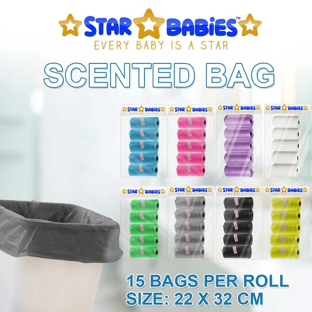 Star Babies - Scented Bag Pack of 15/225 Bags - Black