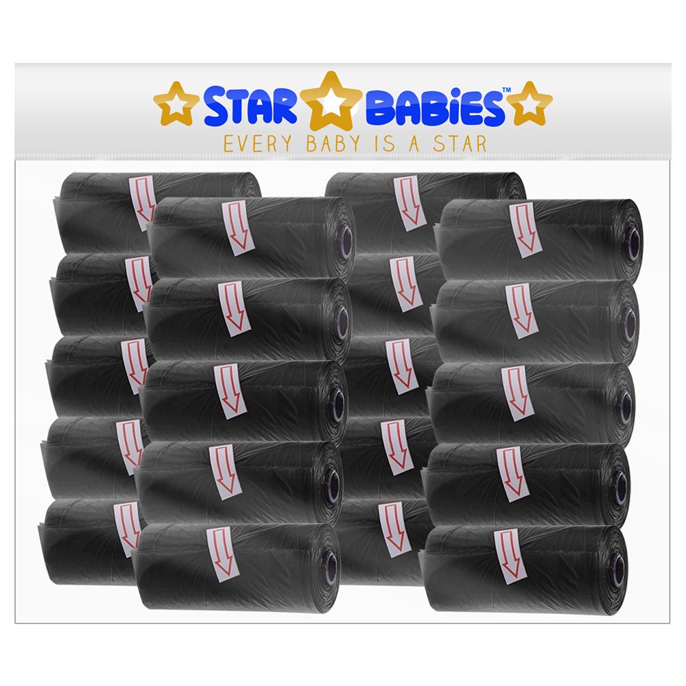 Star Babies - Scented Bag Pack of 20/300 Bags - Black