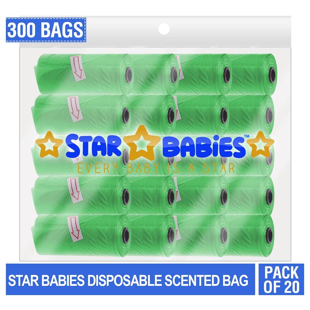 Star Babies - Scented Bag Pack of 20/300 Bags - Green