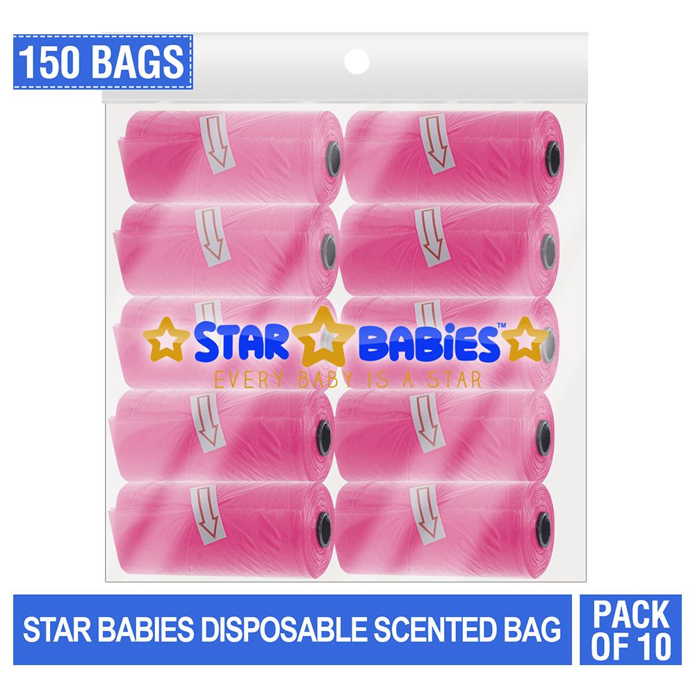 Star Babies - Scented Bag Pack of 10/150 Bags - Pink