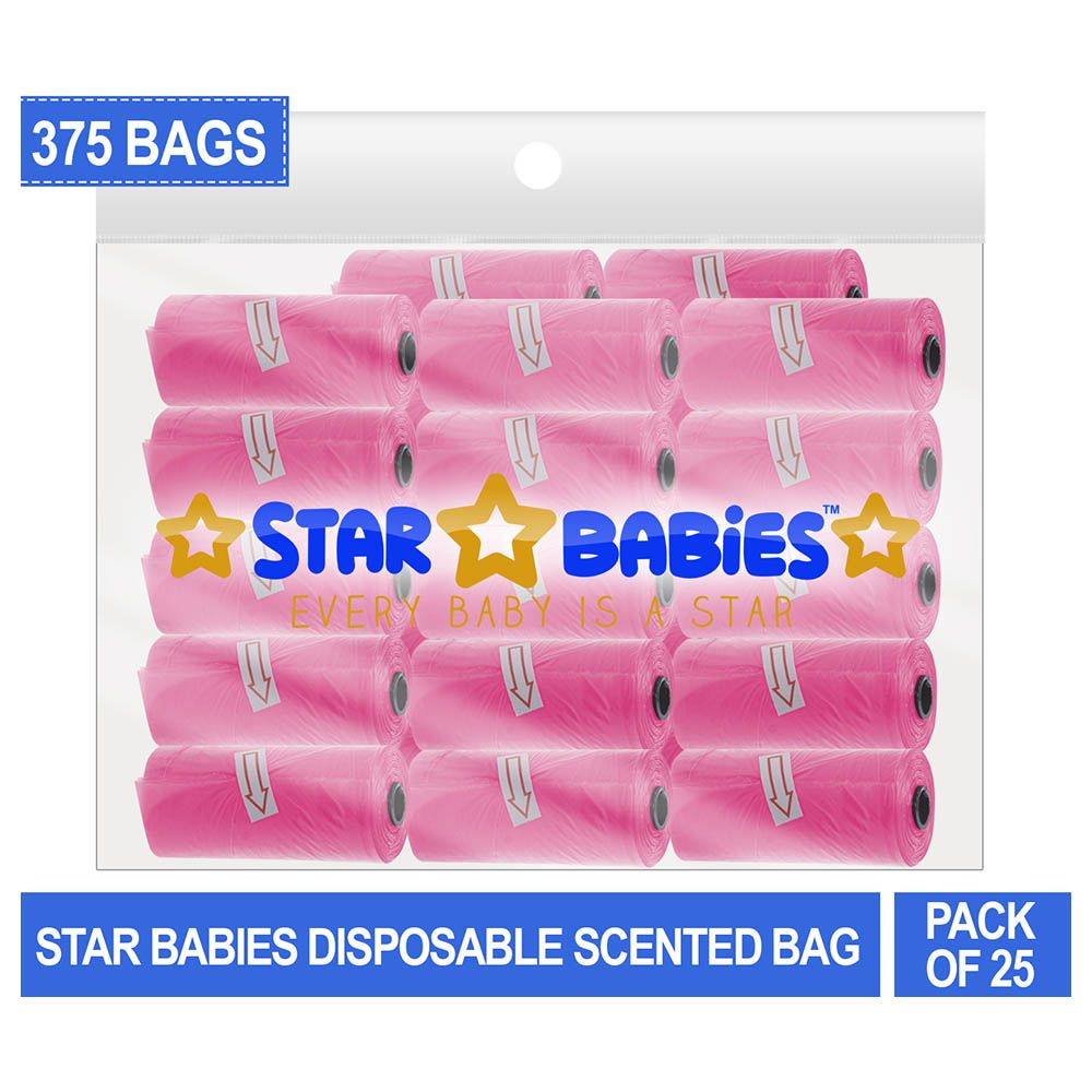 Star Babies - Scented Bag - Pack of 25/375 Bags - Pink