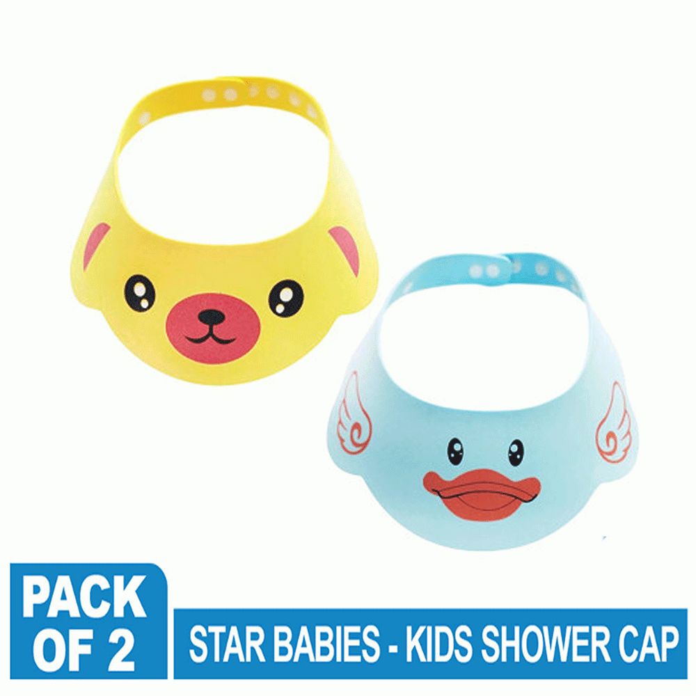 Star Babies - Shower Cap - Pack of 2 (Yellow/Blue)