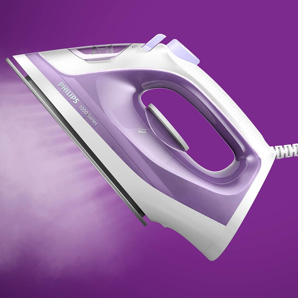 Philips - Steam Iron 1000 Series - Purple/White