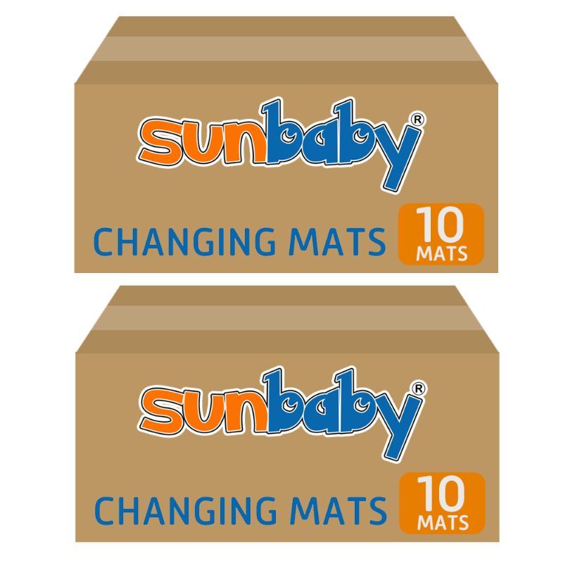 SunBaby - Disposable Changing mats (45x60cm) Large, Pack of 10 (Buy 1 Get 1)