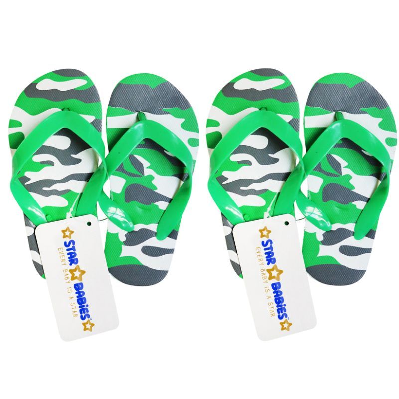 Star Babies - Camo Beach Slippers - Green - Buy 1 Get 1