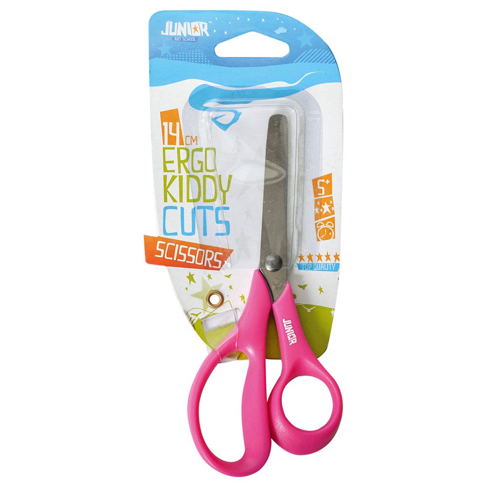 Statovac - Ergo Kiddy Cuts Scissor Blister 14cm - Assorted 1pc