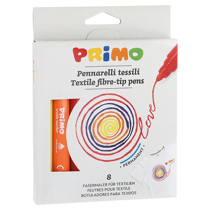 Primo - Fabric Markers - 8pcs Assorted Colors