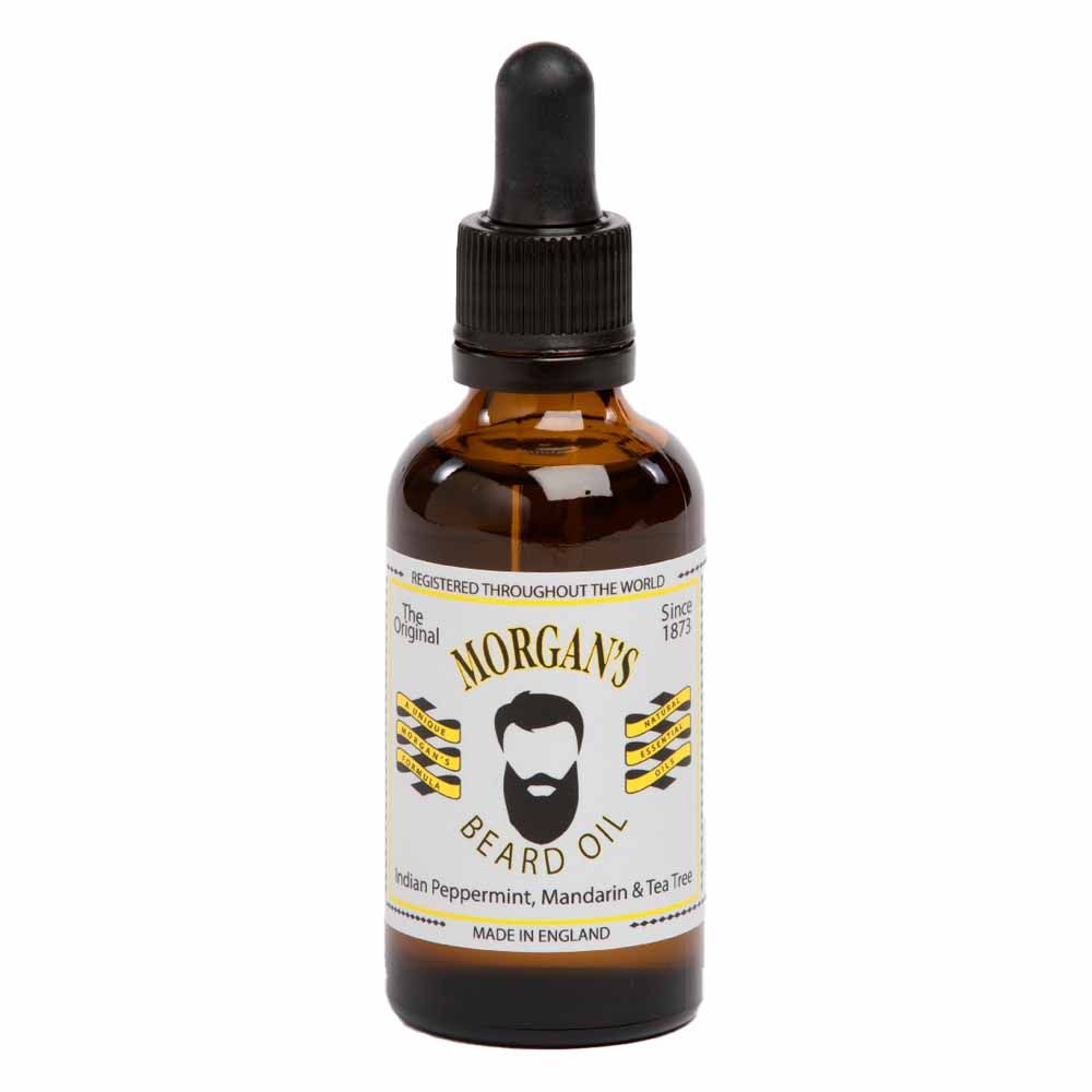 Morgan's Pomade - Men's Beard Oil Glass Indian Peppermint 50Ml