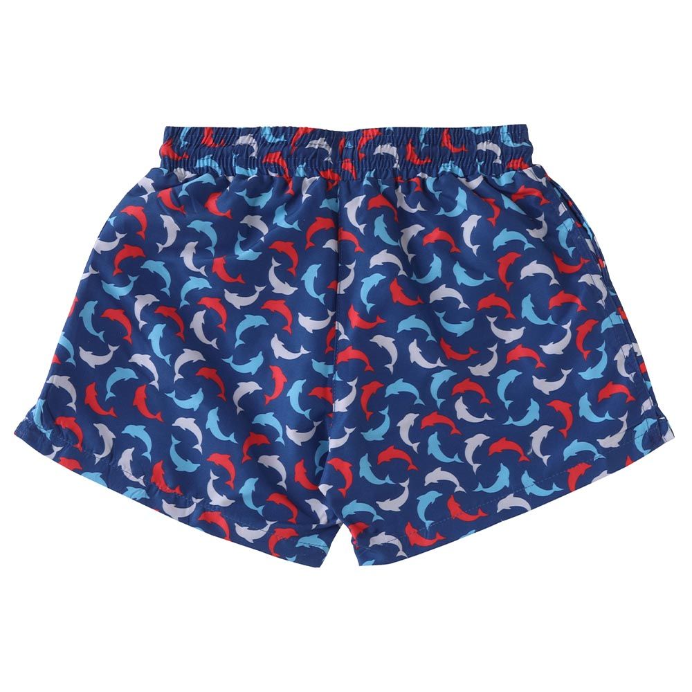 Cool2C - Boys Dolphin Board Shorts - Blue