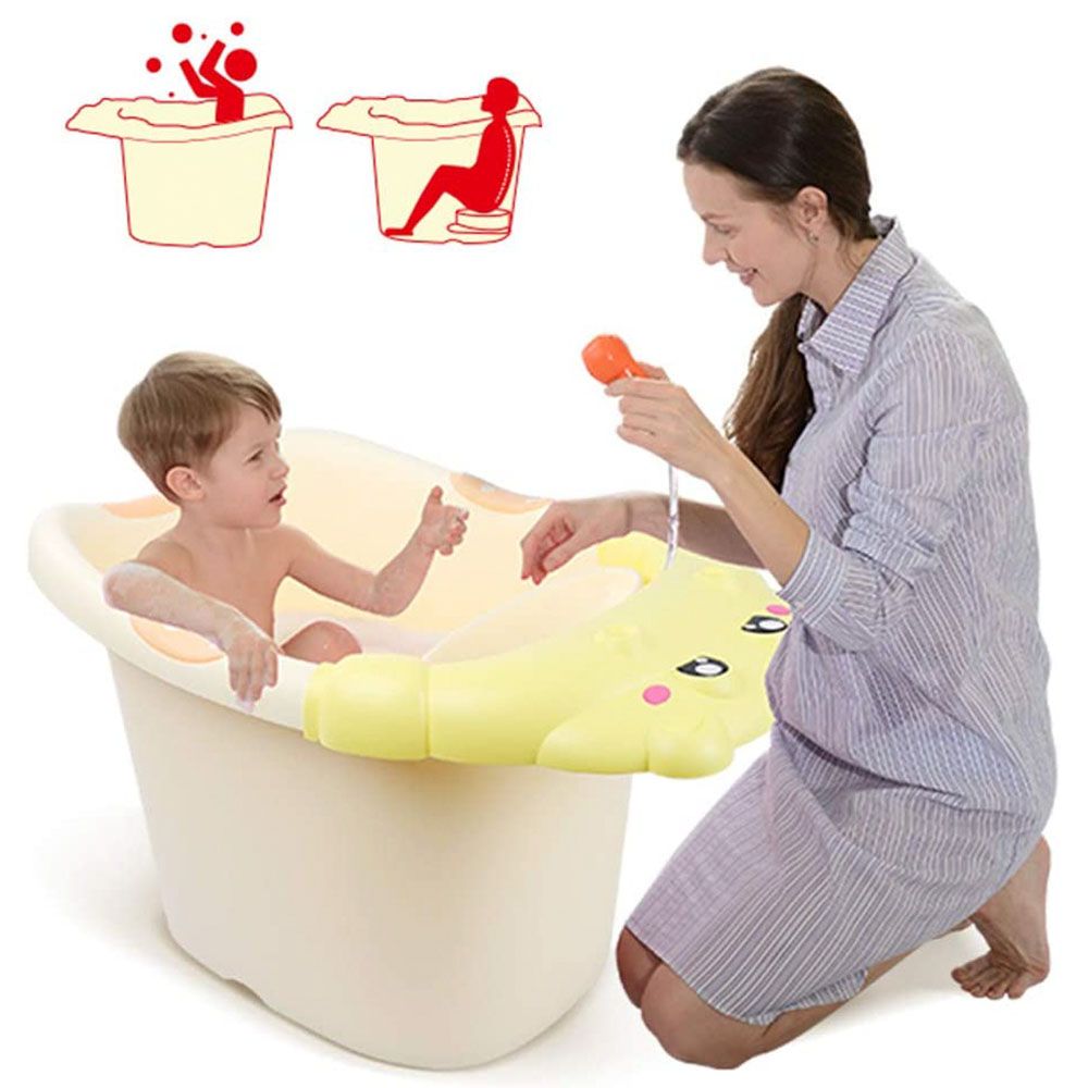 Luvlap - Baby Bathing Tub Portable Yellow