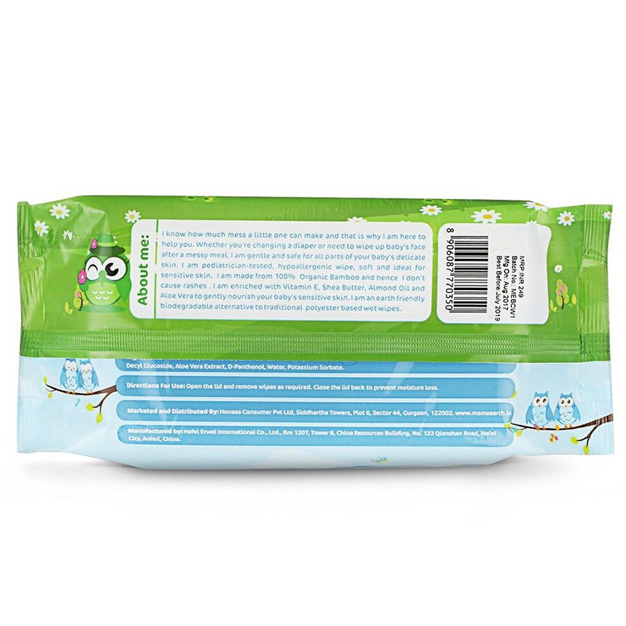 Mamaearth Organic Bamboo Based Baby Wipes