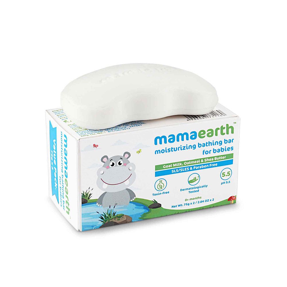 Mamaearth - Moisturizing Bar Soap For Babies - Pack Of 2