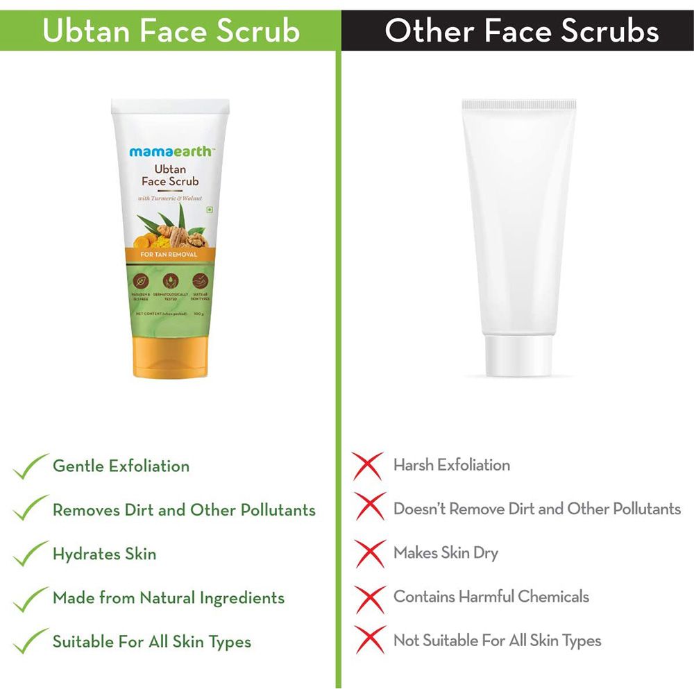 Mamaearth - Ubtan Face Scrub 100ml