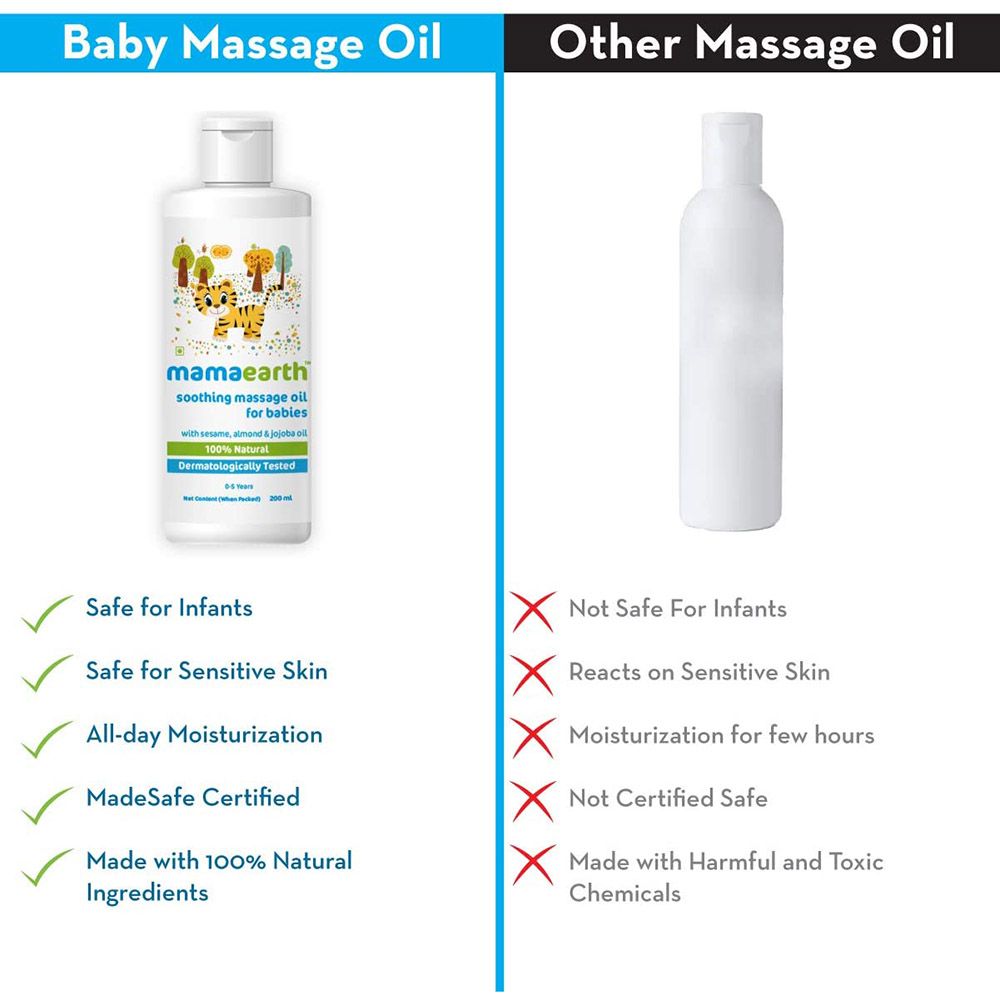 Mamaearth - Soothing Massage Oil For Babies 200ml