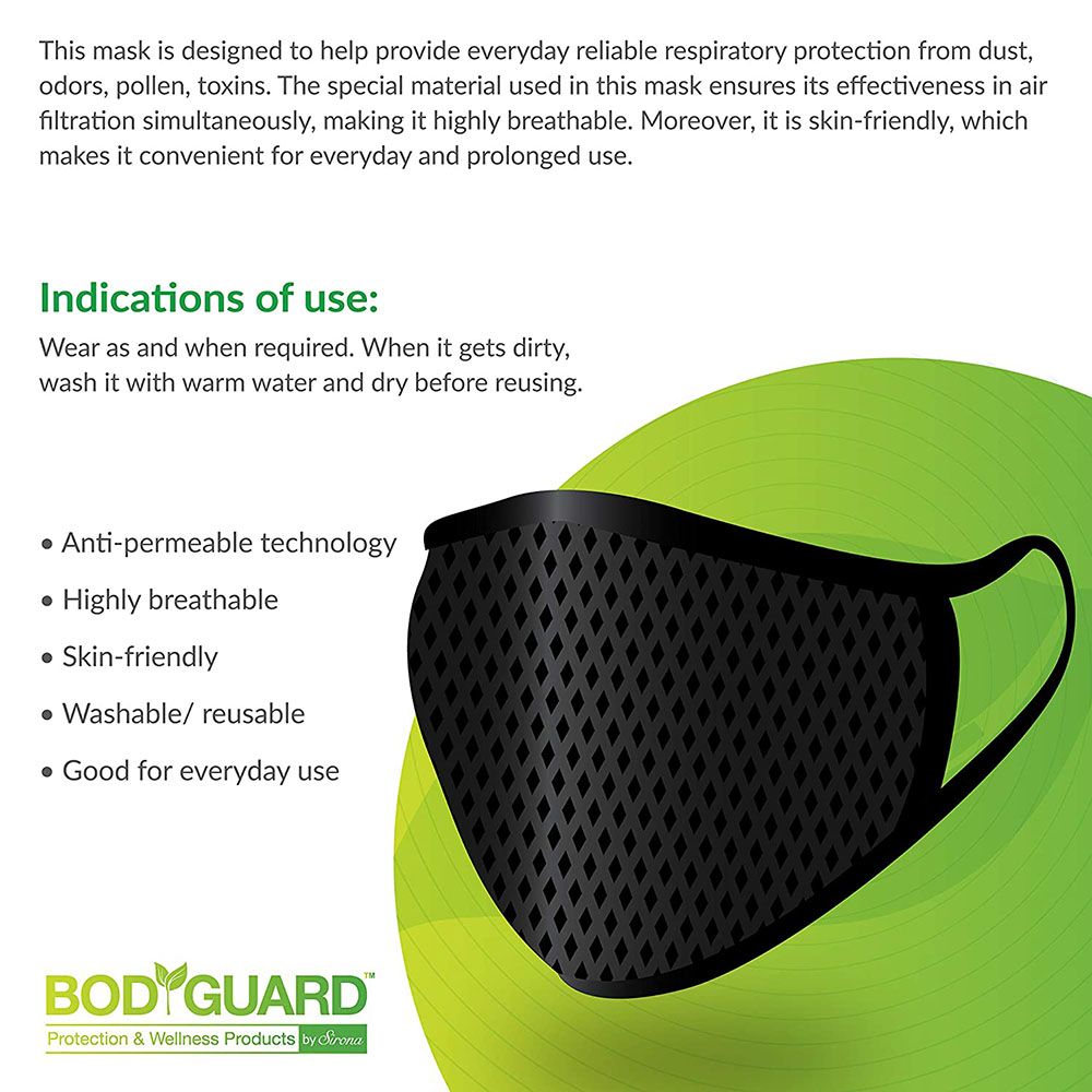 BodyGuard Breathe Easy Everyday Anti Pollution Mask - 1 Unit