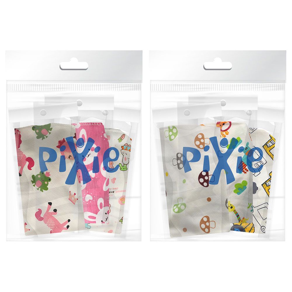 Pixie - Baby Cotton Trucks Triangle Bandana - Pack Of 6