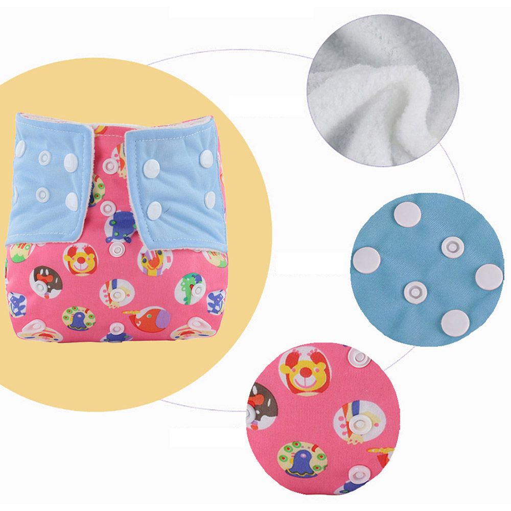 Babamama - Baby Reusable Swim Diapers - Pink - Pack of 3