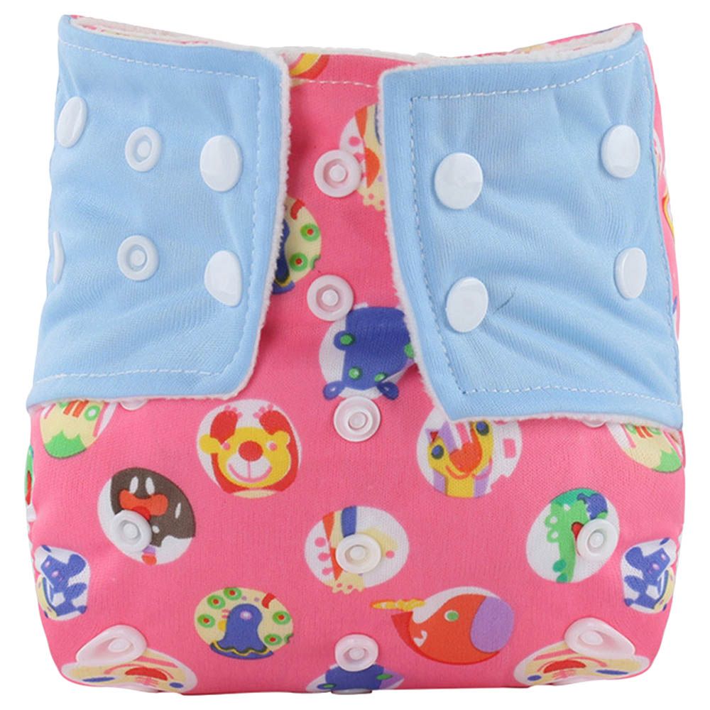 Babamama - Baby Reusable Swim Diapers - Pink - Pack of 5