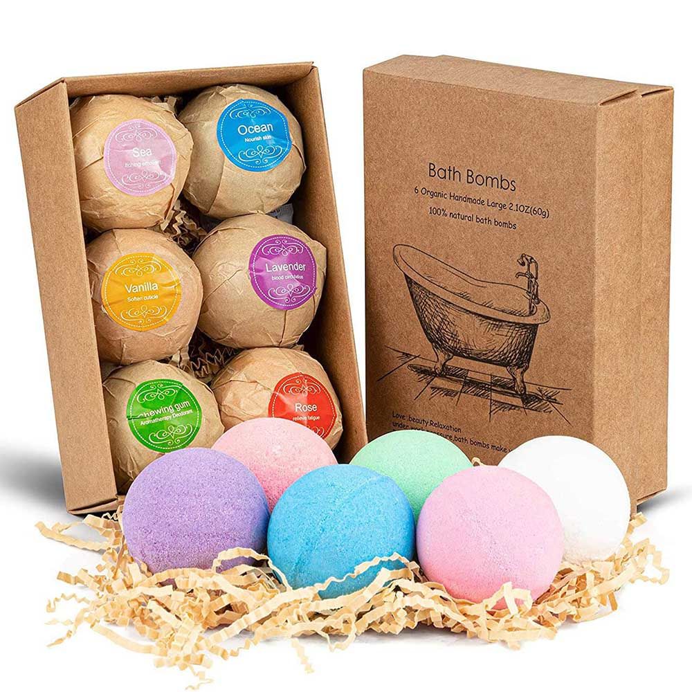 Bath Bomb - Vegan Shea & Cocoa Butter Spa Gift Set