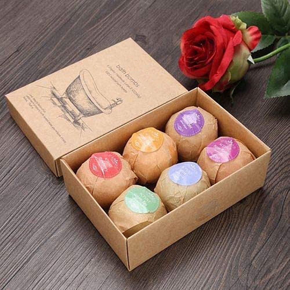 Bath Bomb - Vegan Shea & Cocoa Butter Spa Gift Set