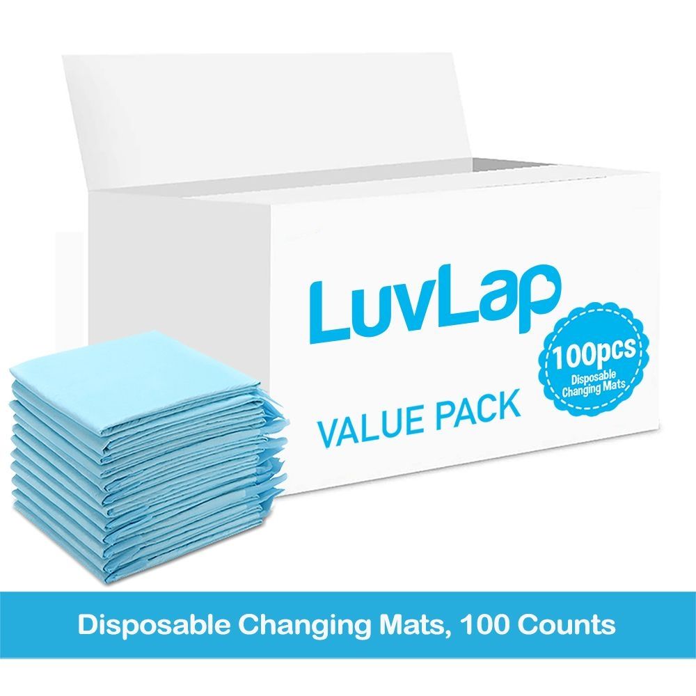 Luvlap - Disposable Changing Mats - 100pcs - Blue