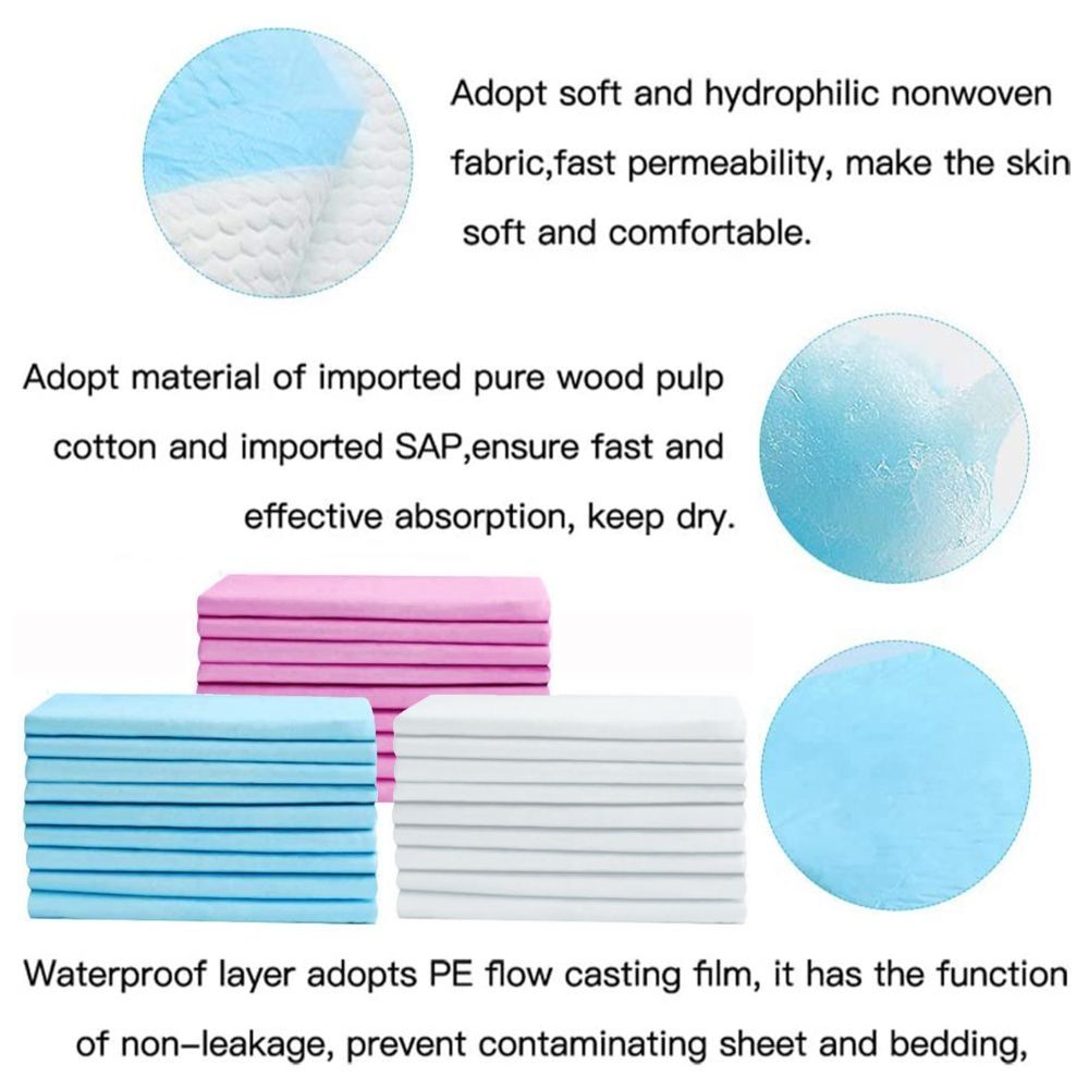 Mamypoko - Disposable Changing Mats - 50pcs - Blue