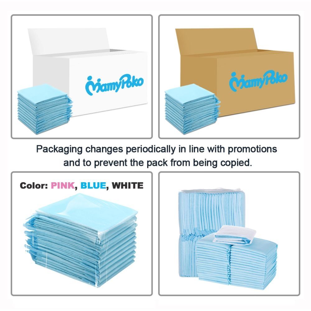 Mamypoko - Disposable Changing Mats - 50pcs - Blue