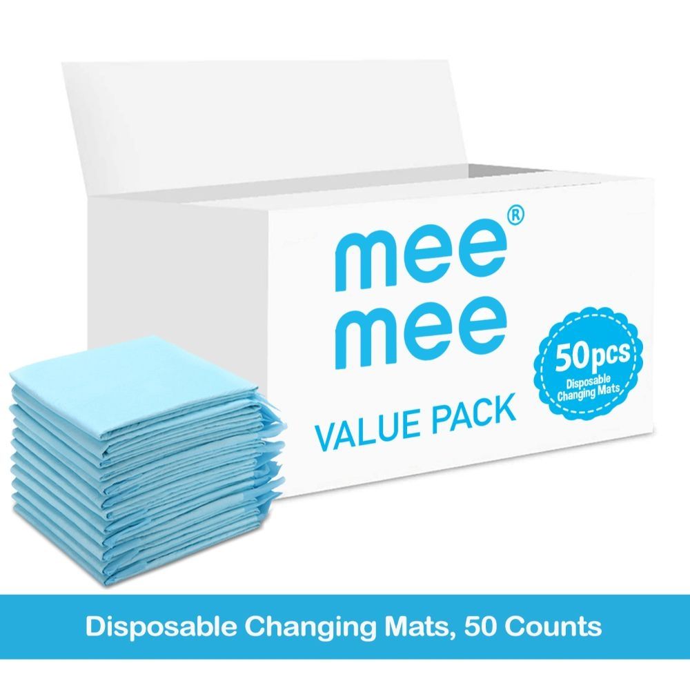 Mee Mee - Disposable Changing Mats - 50pcs - Blue