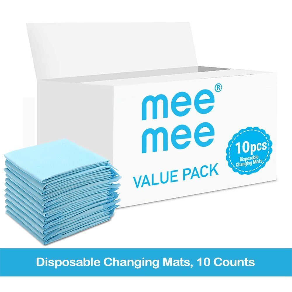 Mee Mee - Disposable Changing Mats - 10pcs - Blue