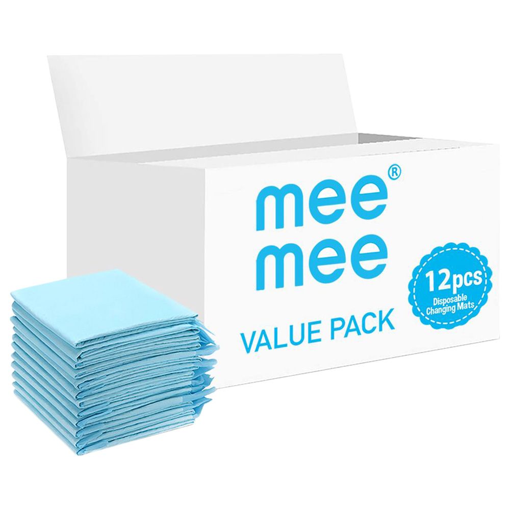 Mee Mee - Disposable Changing Mats - 12pcs - Blue